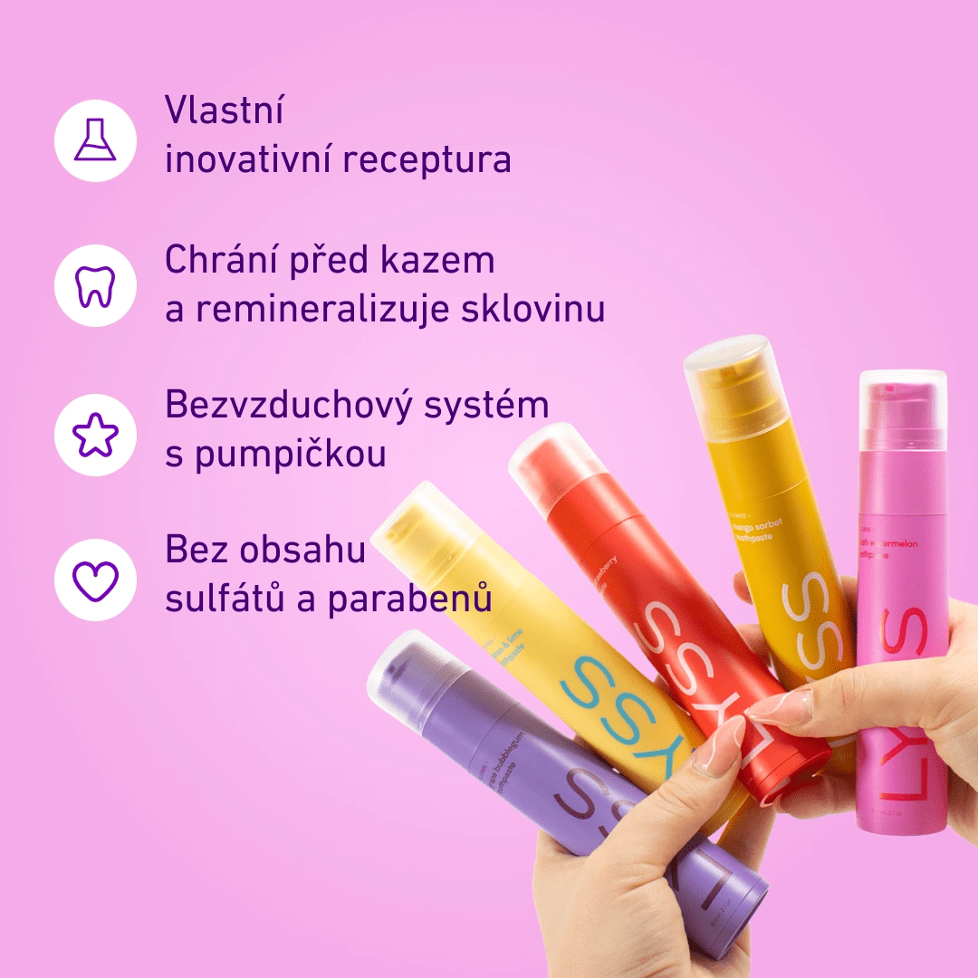 3+2 ZDARMA balení zubních past LYSS - LYSS.cz