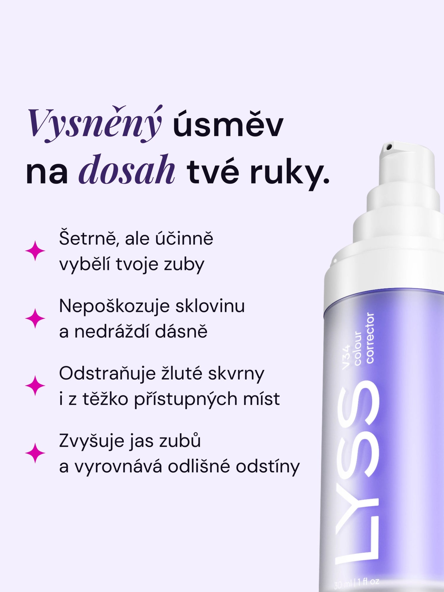 Výhodný balíček pro bílý a svěží úsměv - LYSS.cz