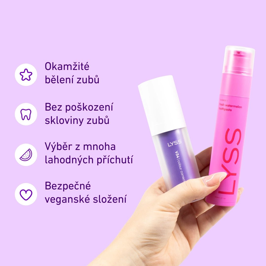 Výhodný balíček pro bílý a svěží úsměv - LYSS.cz