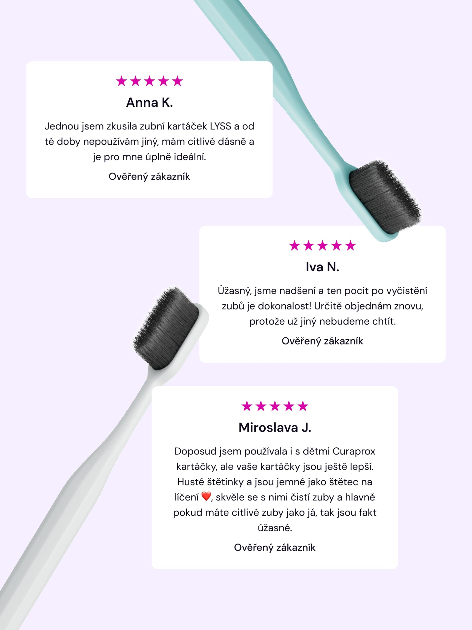 3+1 ZDARMA LYSS zubní kartáčky - výhodné rodinné balení - LYSS.cz