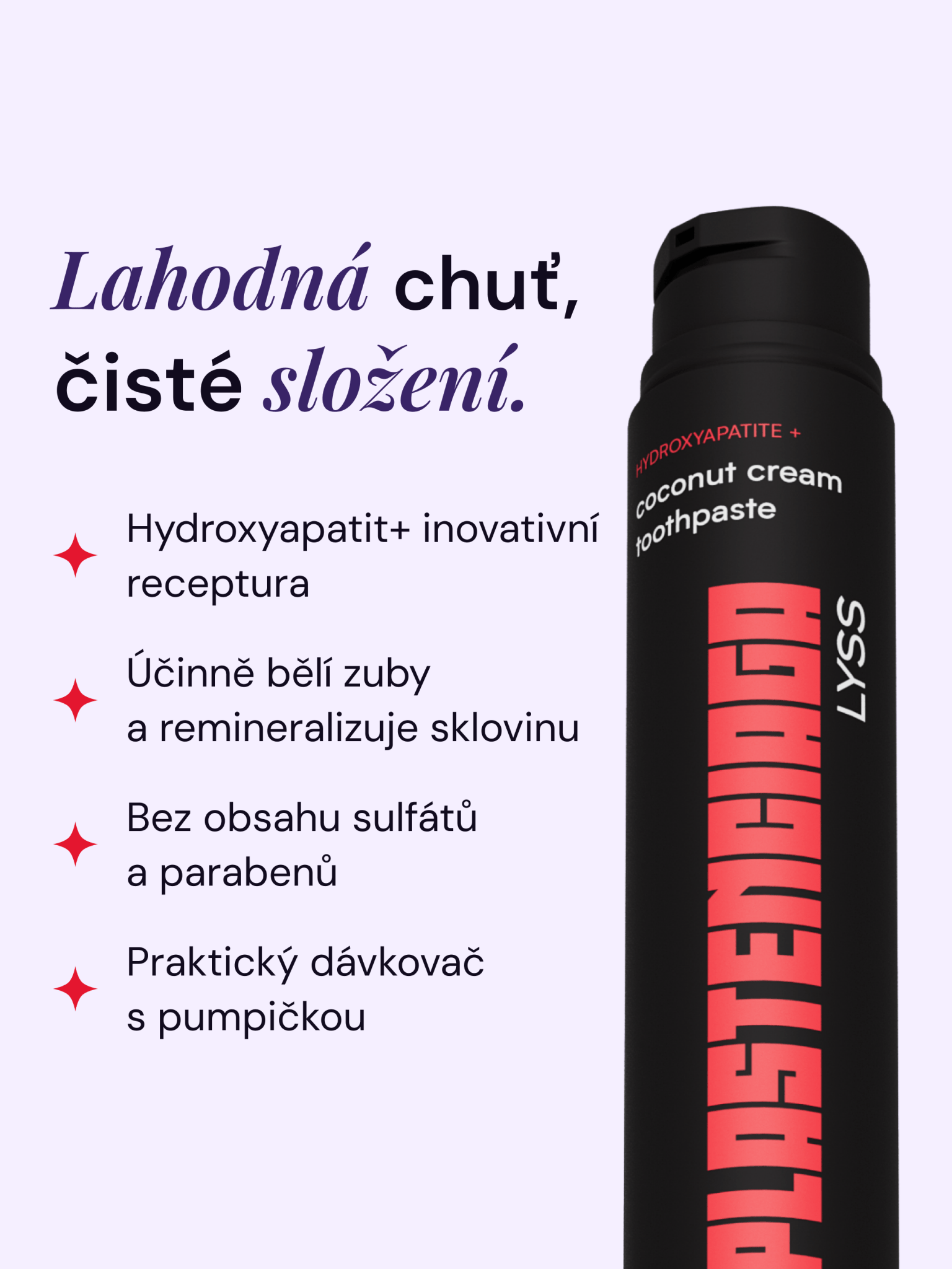 Balíček na každodenní bělení - PAP+ bělící pudr na zuby + zubní pasta LYSS - LYSS.cz 