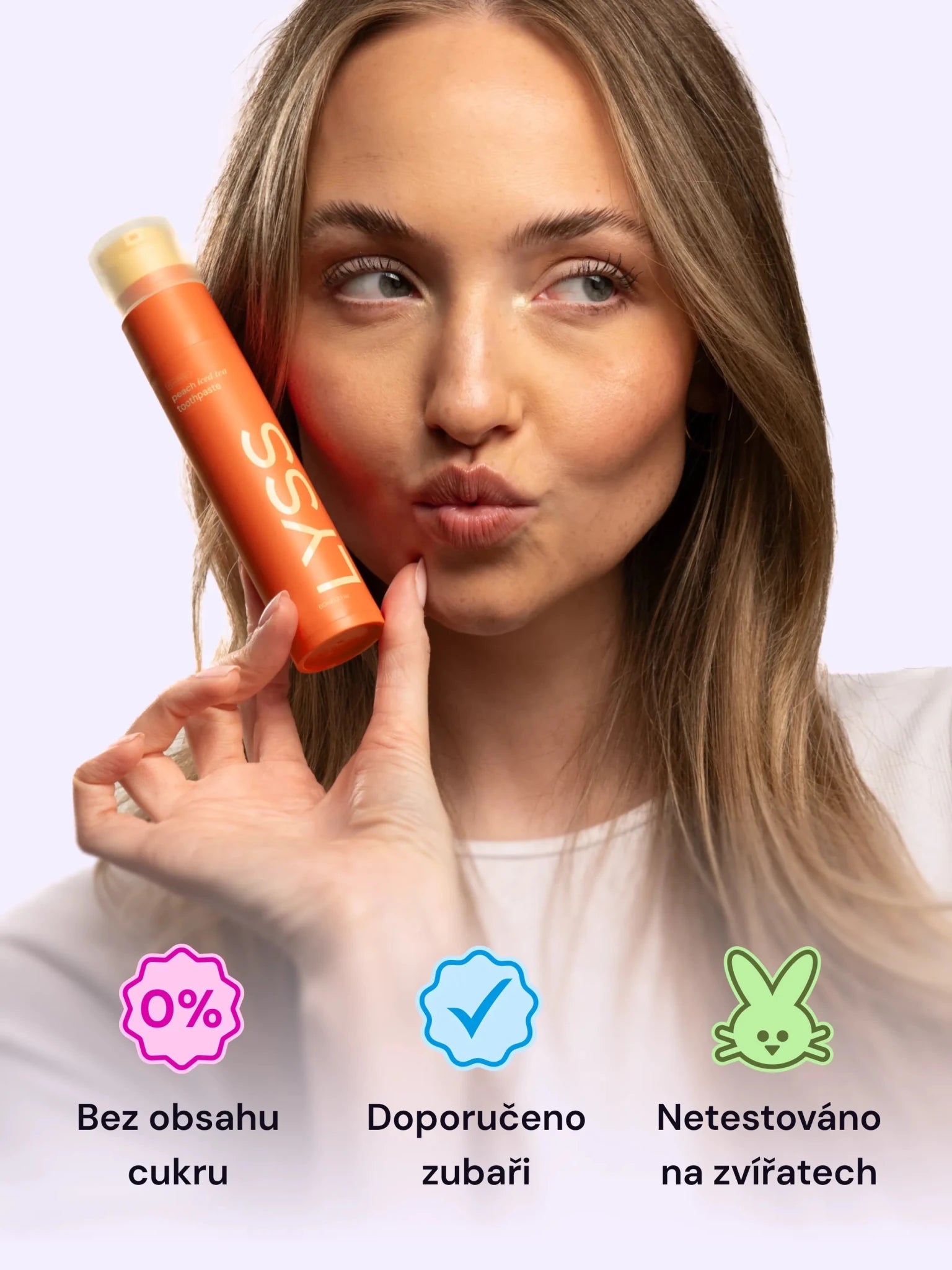 Broskvový čaj zubní pasta LYSS - LYSS.cz