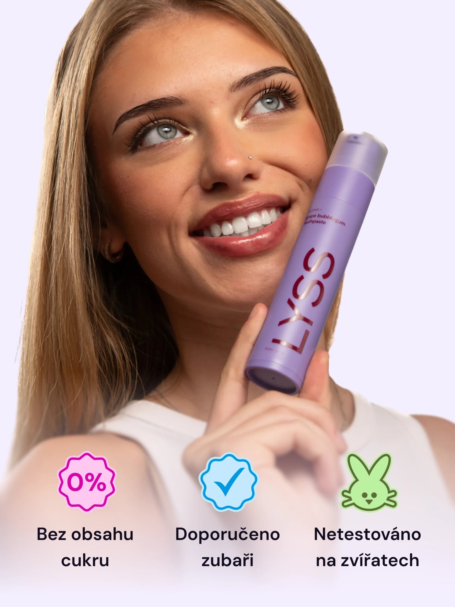 Hroznová žvýkačka zubní pasta LYSS - LYSS.cz