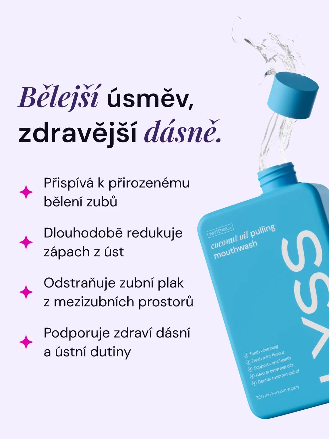 LYSS Oil Pulling - kokosový olej na zuby - LYSS.cz