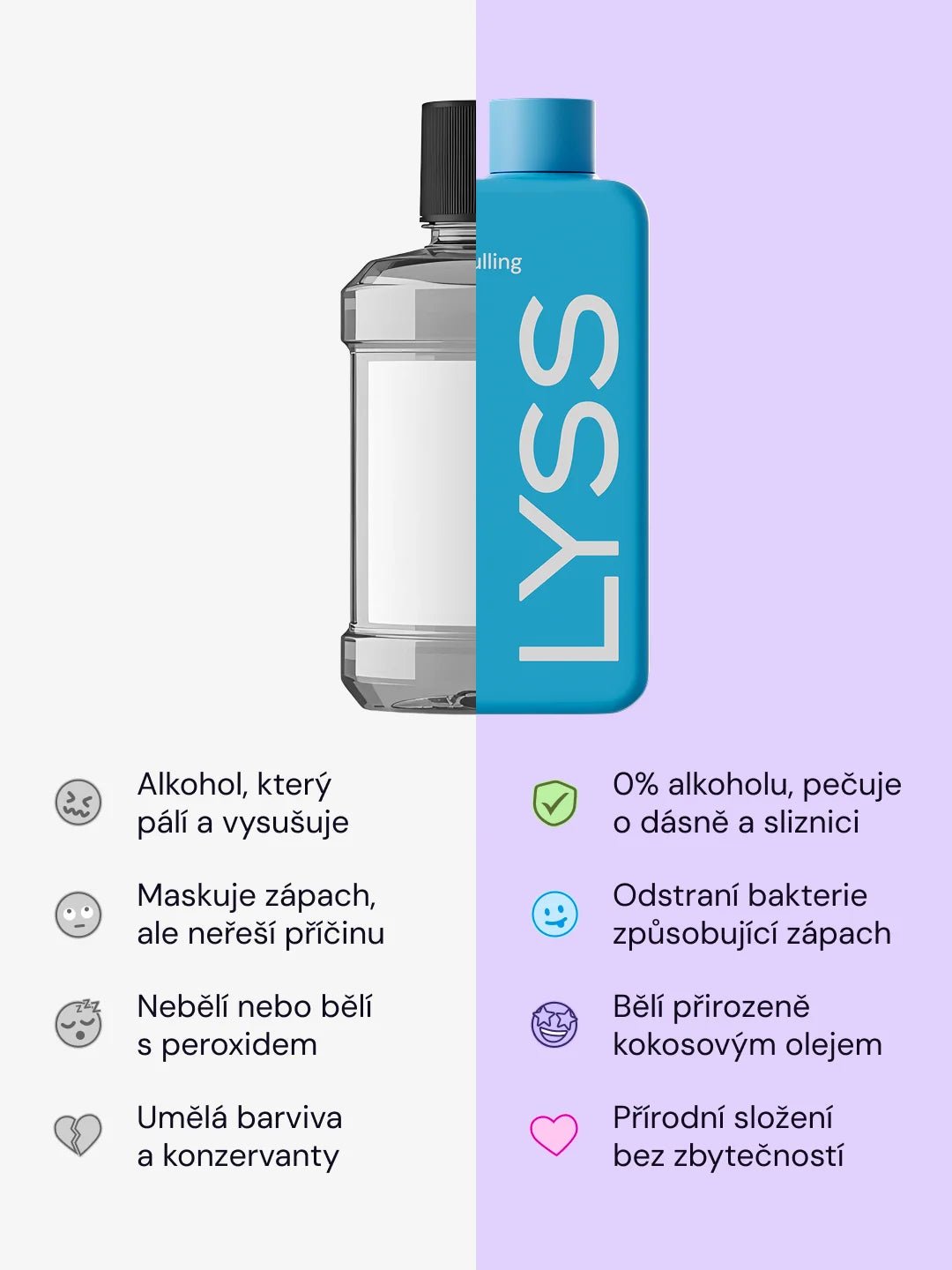 LYSS Oil Pulling - kokosový olej na zuby - LYSS.cz