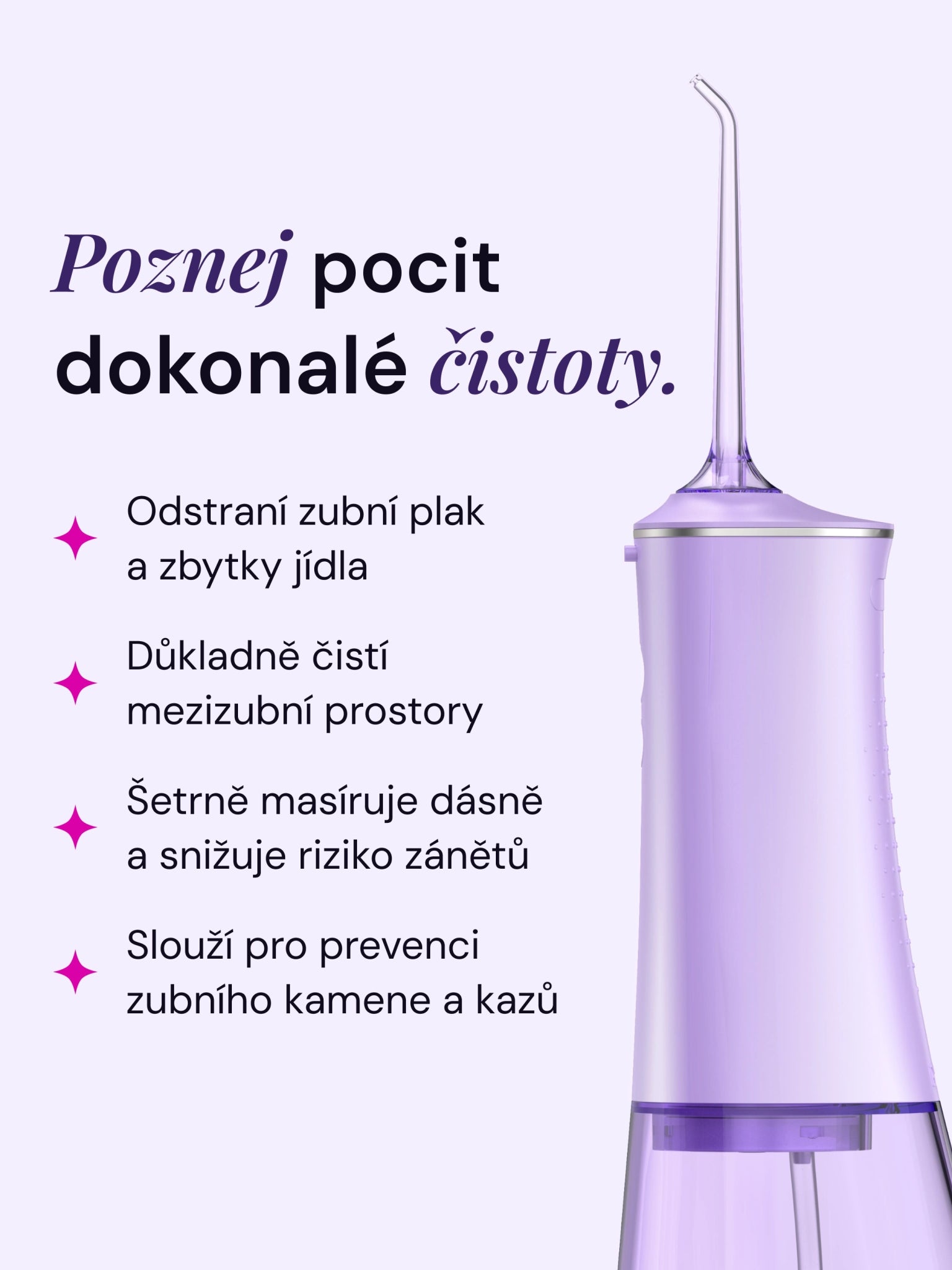 LYSS water floss - ústní sprcha - LYSS.cz