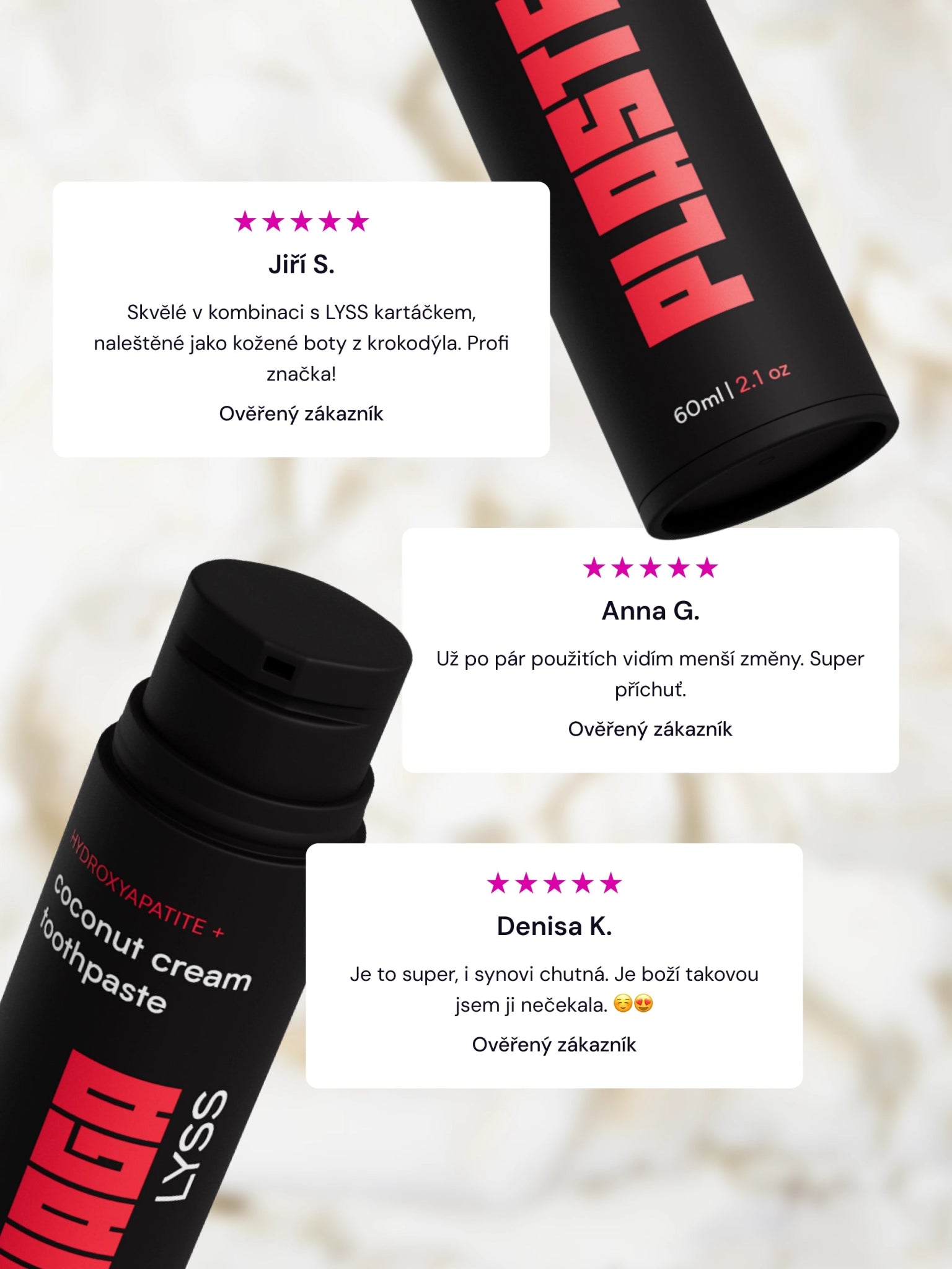 LYSS x PLASTENCIAGA Kokosová bělící zubní pasta bez fluoridu - LYSS.cz