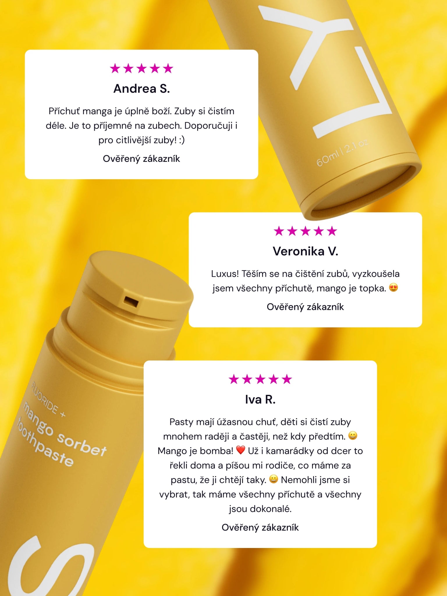 Mango sorbet zubní pasta LYSS - LYSS.cz