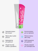 Melounová dětská zubní pasta bez fluoridu LYSS - LYSS.cz
