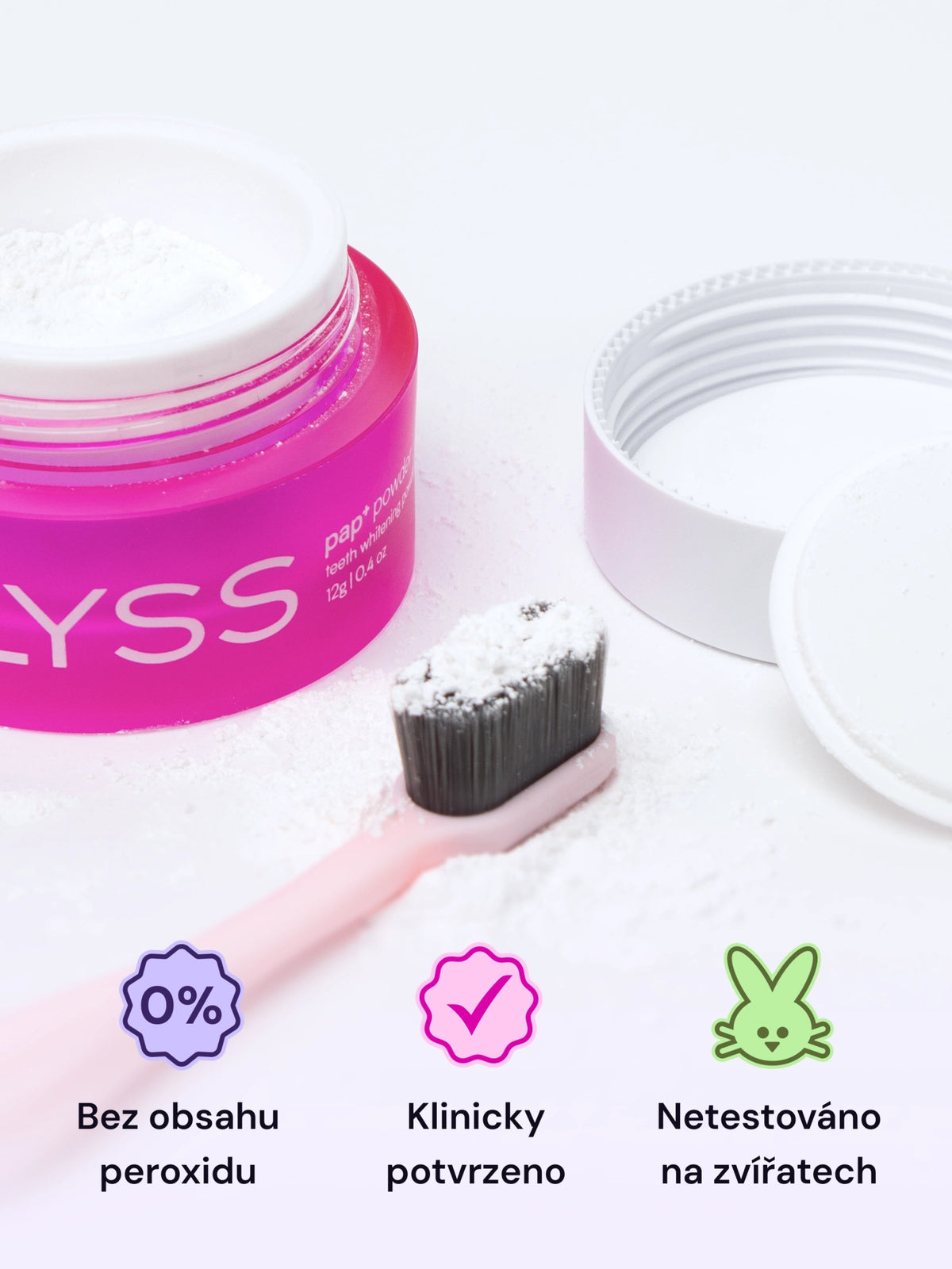 PAP+ bělící pudr na zuby - LYSS.cz