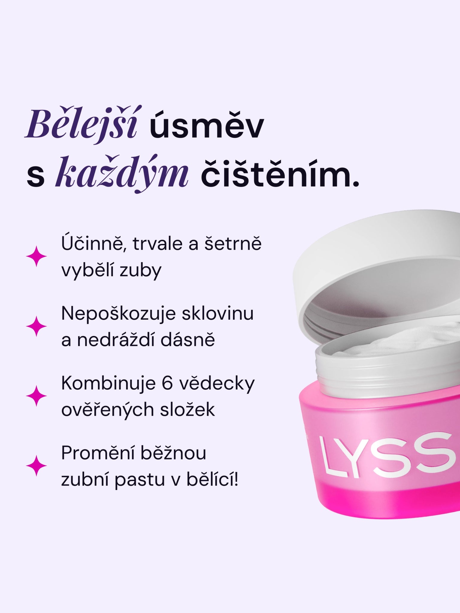 PAP+ bělící pudr na zuby - LYSS.cz