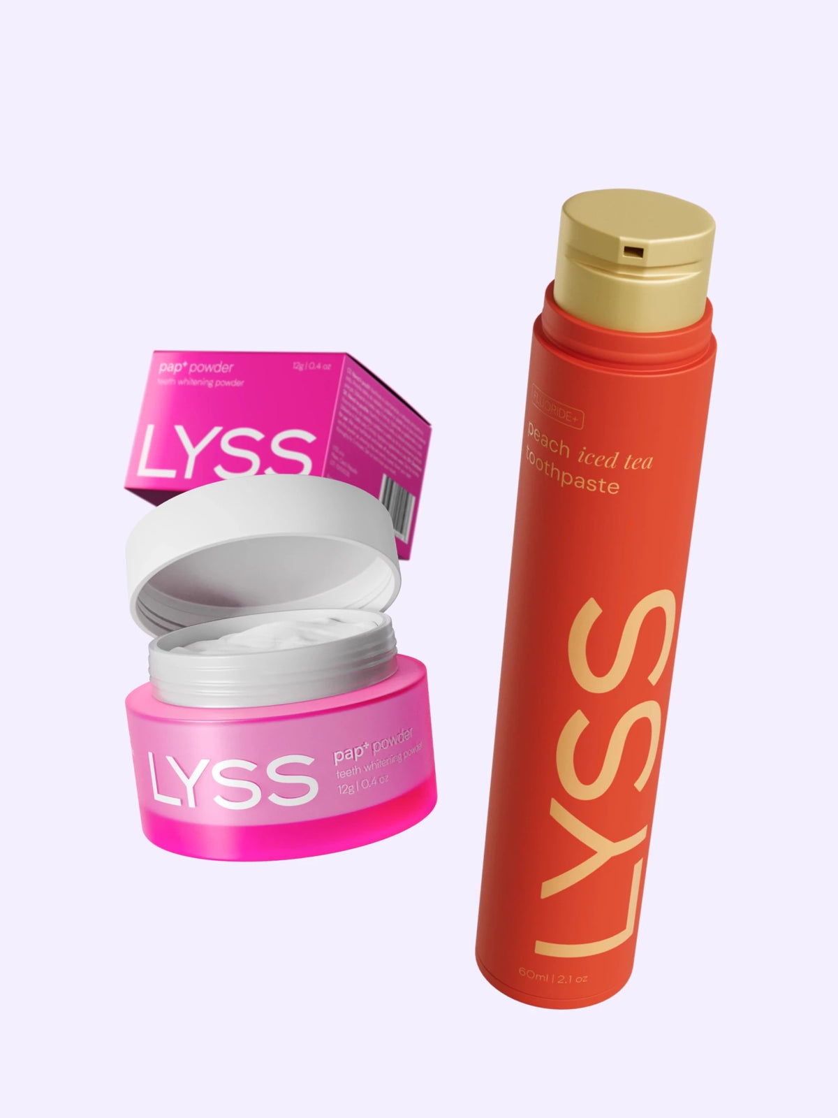 Výhodný balíček - PAP+ bělicí pudr + zubní pasta LYSS - LYSS.cz 